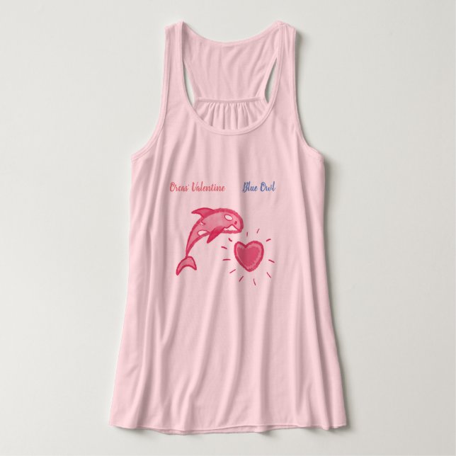 Orcas' Valentine - Racerback der Song-Serie  Tank Top (Design Vorderseite)