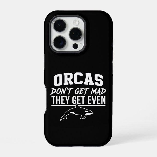Orcas werden nicht wütend, sie werden quitt iPhone hülle (Rückseite)