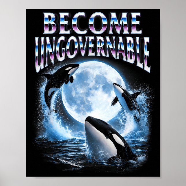 Orcawal-Liebhaber Meer Ozean Tier wird Poster (Vorne)