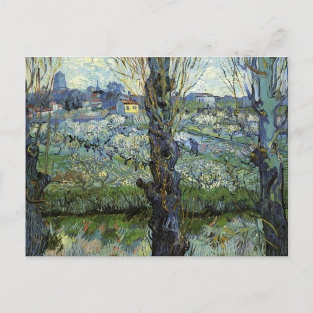 Orchard Blossom, Arles View, Vincent Van Gogh Postkarte (Vorderseite)
