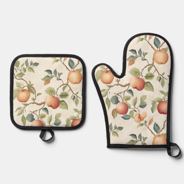 Orchard Delight Oven Mitt and Pot Holder Set (Vorderseite)