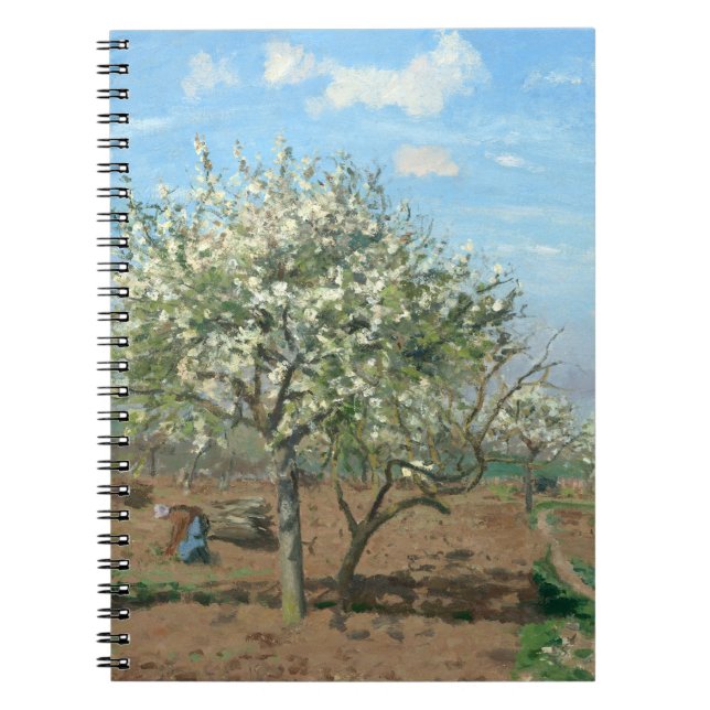 Orchard in Bloom, Louveciennes Camille Pissarro Notizblock (Vorderseite)