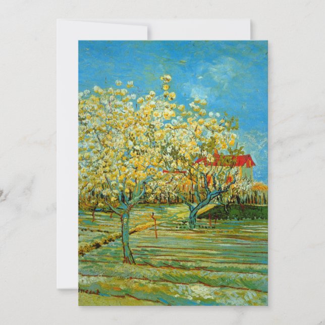 Orchard in Blossom von Vincent van Gogh Einladung (Vorderseite)