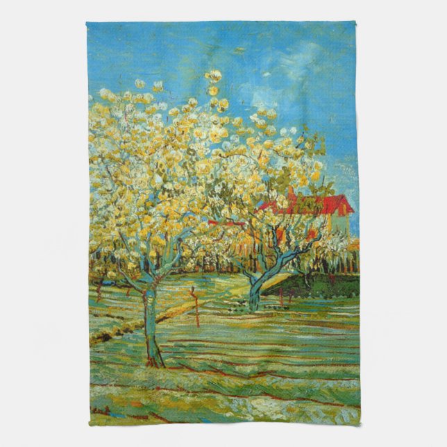 Orchard in Blossom von Vincent van Gogh Geschirrtuch (Vertikal)