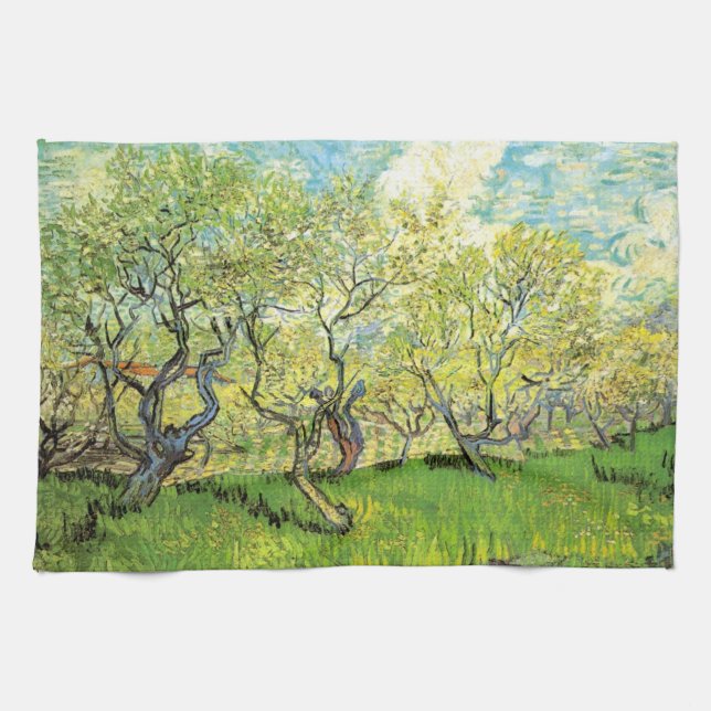 Orchard in Blossom von Vincent van Gogh Geschirrtuch (Horizontal)