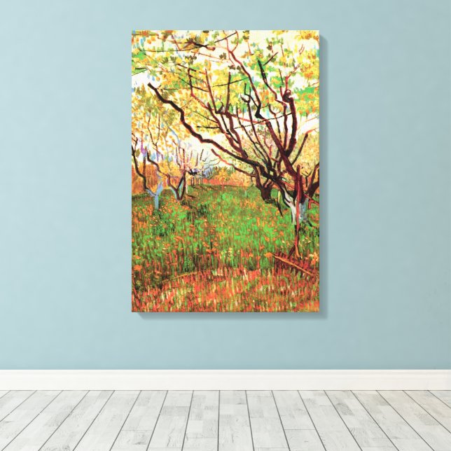 Orchard in Blossom von Vincent van Gogh Leinwanddruck (Insitu (Holzboden))