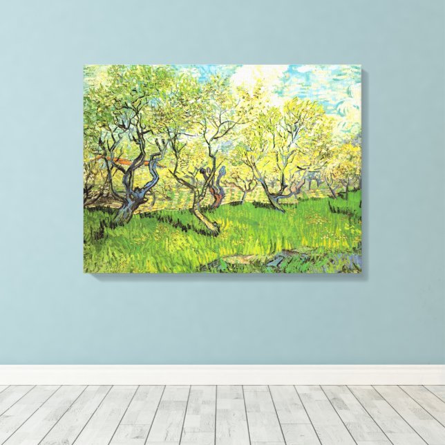 Orchard in Blossom von Vincent van Gogh Leinwanddruck (Insitu (Holzboden))