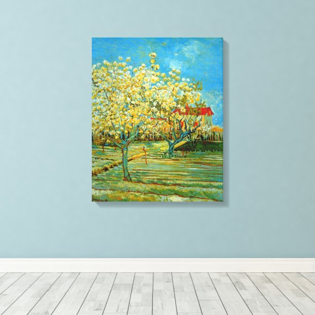 Orchard in Blossom von Vincent van Gogh Leinwanddruck (Insitu (Holzboden))
