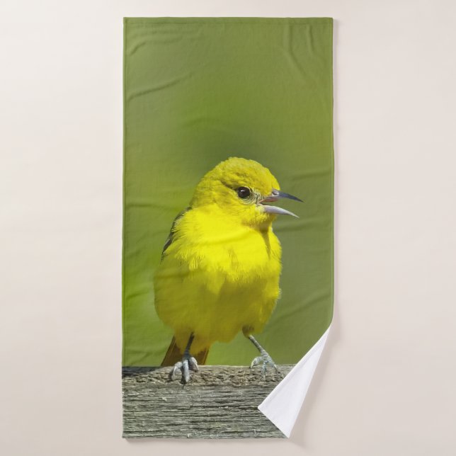 Orchard Oriole - Original Foto Badhandtuch Set (Badehandtuch)