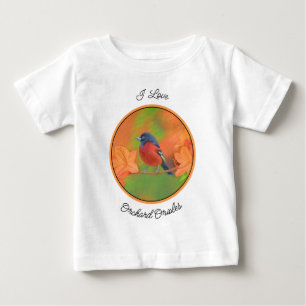 Orchard Oriole Songbird Malerei Original Bird Art Baby T-shirt