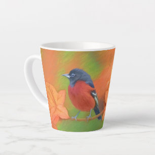 Orchard Oriole Songbird Malerei Original Bird Art Milchtasse