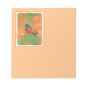 Orchard Oriole Songbird Malerei Original Bird Art Notizblock