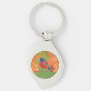 Orchard Oriole Songbird Malerei Original Bird Art Schlüsselanhänger