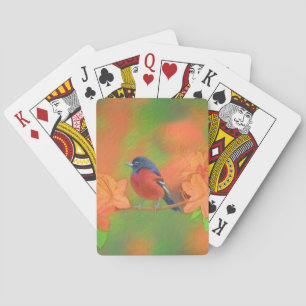 Orchard Oriole Songbird Malerei Original Bird Art Spielkarten