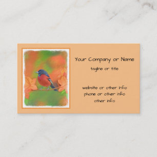 Orchard Oriole Songbird Malerei Original Bird Art Visitenkarte