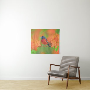 Orchard Oriole Songbird Malerei Original Bird Art Wandteppich