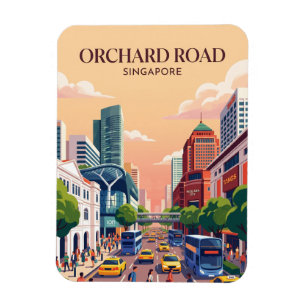 Orchard Road Singapur Magnet