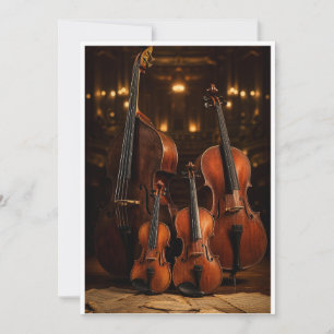 Orchester-Eleganz: Die Violin-Familie auf der Bühn Einladung