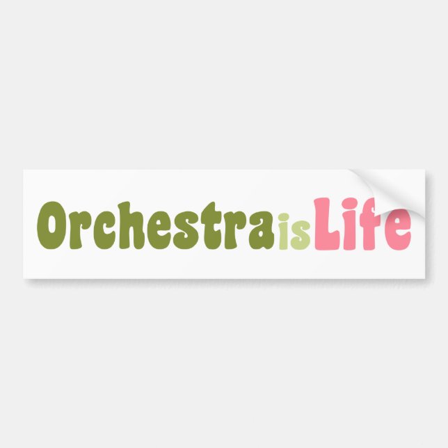 Orchester ist das Leben Autoaufkleber (Vorne)