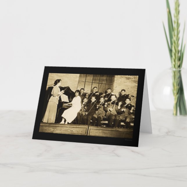 Orchester-Kinder 1910 Karte (Vorderseite)