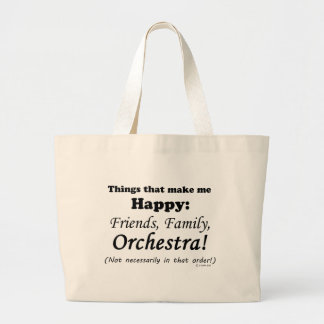 Orchester macht mich glücklich jumbo stoffbeutel