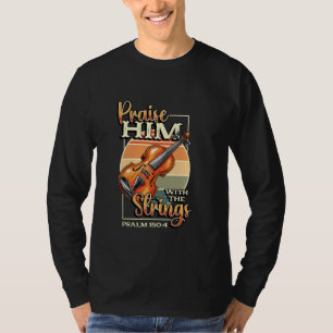 Orchester Violinist preist ihn mit der Saite T-Shirt