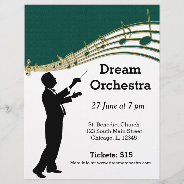 Orchesterkonzert Flyer (Vorne)