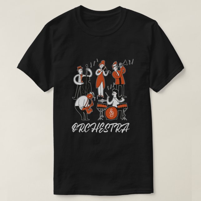 Orchesterleiter Musikermusikinstrument Geschenk T-Shirt (Design vorne)