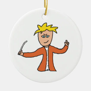 Orchestra Conductor Keramik Ornament