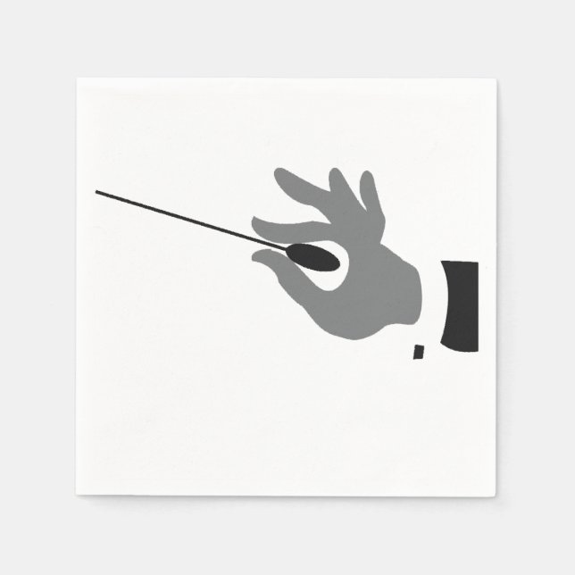 Orchestra Conductor Paper Napkins Serviette (Vorderseite)