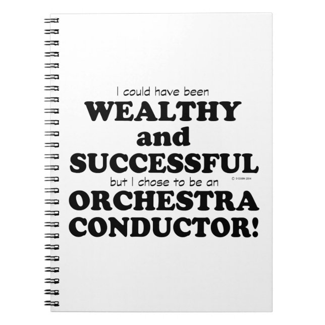 Orchestra Conductor Wealthy & Successy Notizblock (Vorderseite)
