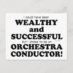 Orchestra Conductor Wealthy & Successy Postkarte