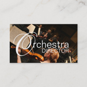 Orchestra Director Music Instructor Instruments Visitenkarte