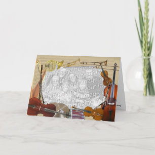 Orchestra Instruments Individuell anpassbare Foto- Einladung