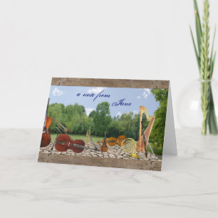 Orchestra Instruments Notecard Karte