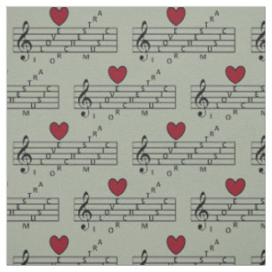Orchestra Music Fabric Stoff