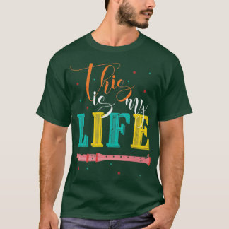 Orchestra Music Lover Flutist Geschenk Flute T-Shirt