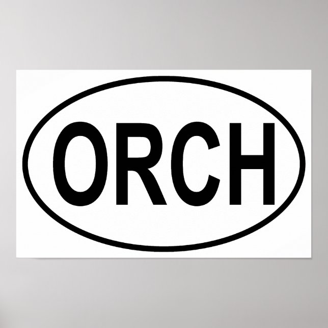 Orchestra Oval Poster (Vorne)