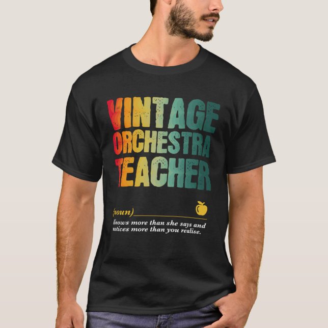 Orchestra Teacher Appreciation Week Back to School T-Shirt (Vorderseite)
