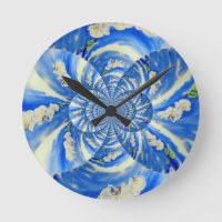 Orchid Aquarellmalerei, Brise, Wolken Mandala