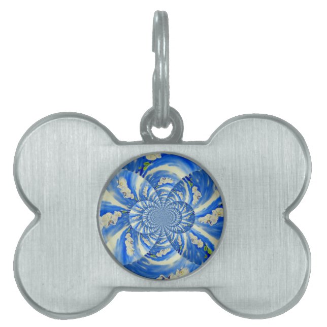 Orchid Aquarellmalerei, Brise, Wolken Mandala Tiermarke (Vorderseite)