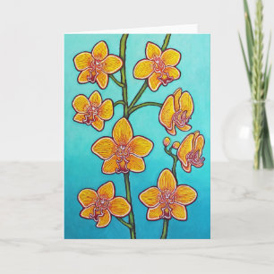 Orchid Azure Bliss II Grußkarte Karte