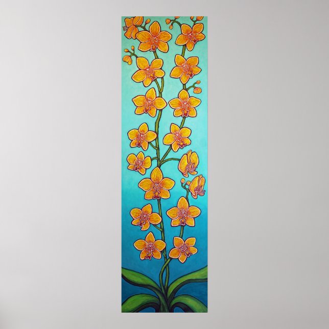 Orchid Azure Bliss von Lisa Lorenz Poster (Vorne)