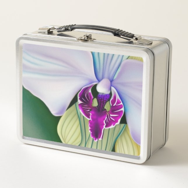 Orchid Beauty Metall Brotdose (Vorderseite)