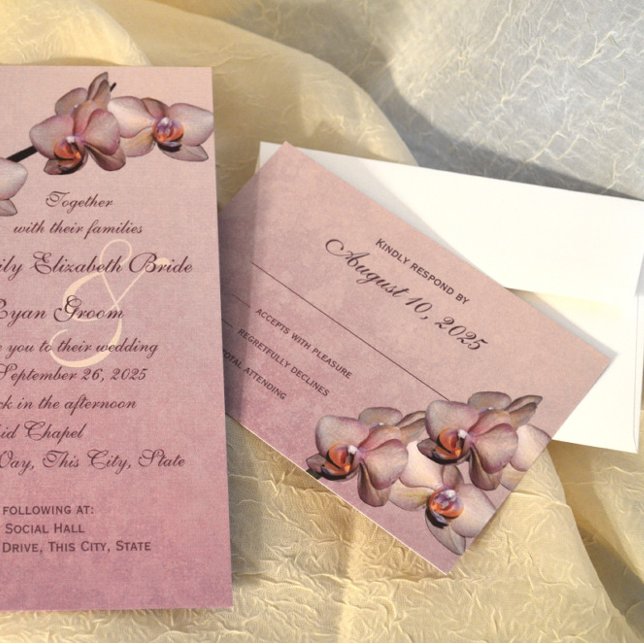 Orchid Beauty Response RSVP Karte (Von Creator hochgeladen)