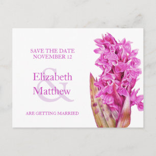 Orchid bemalte Blume Save the Date Karte