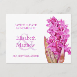 Orchid bemalte Blume Save the Date Karte