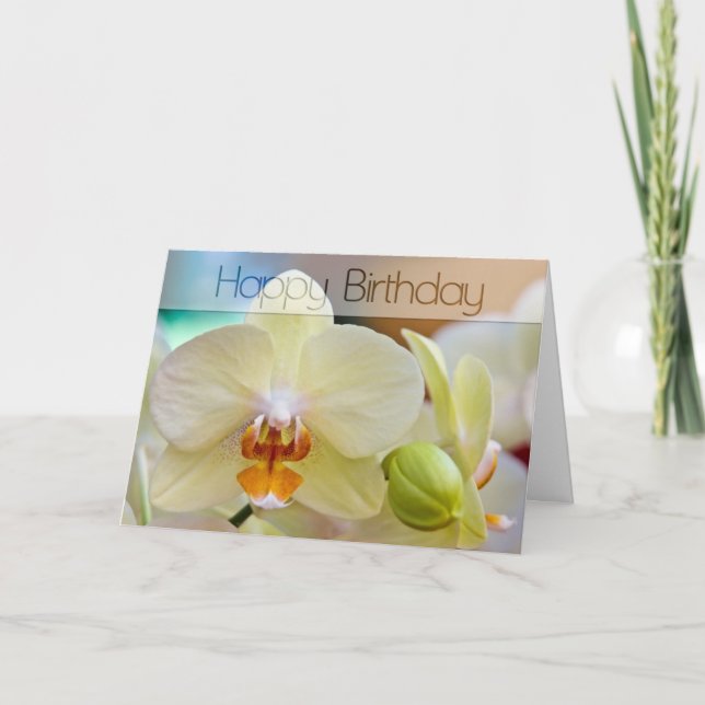 Orchid • Birthday Card Karte (Vorderseite)