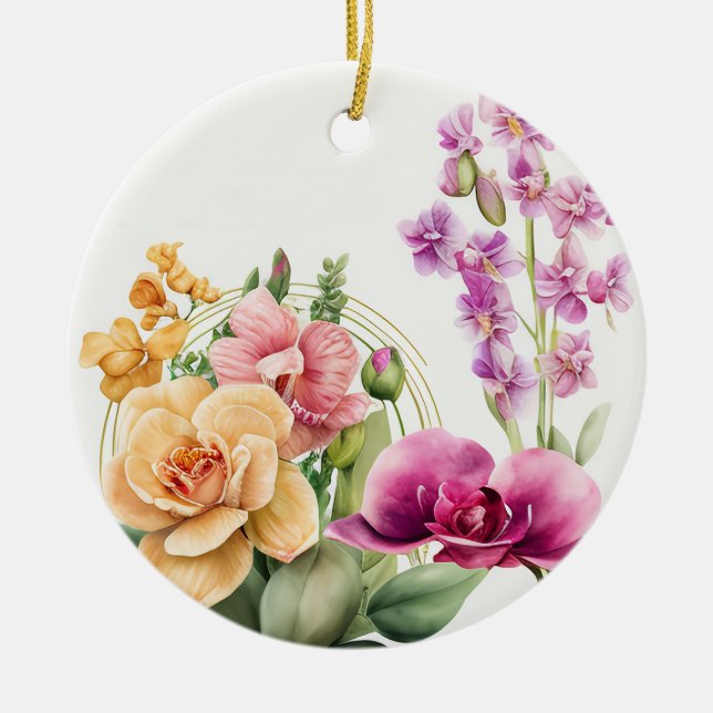 Orchid Blast Keramik Ornament (Vorne)