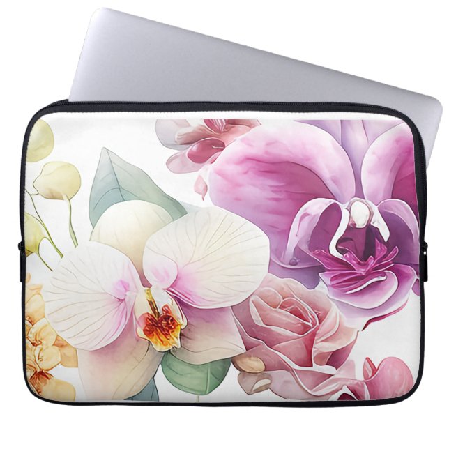 Orchid Blast Laptopschutzhülle (Vorderseite)